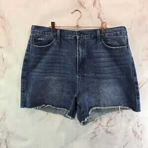 Smith & Rogue Shorts Womens 34 Jean Denim High Rise Medium Wash Cut Off 73